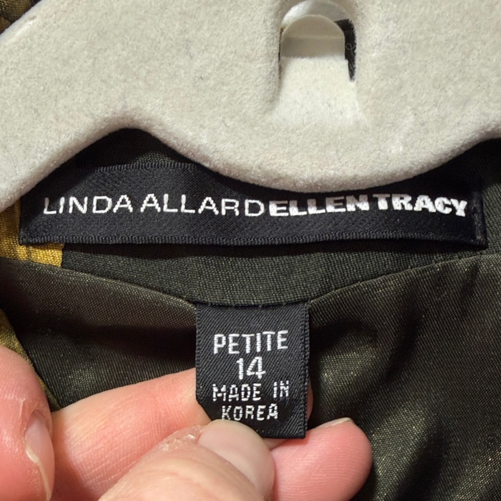 Linda Allard Ellen Tracy Women’s Fruit Silk Wool Berry Blazer Jacket 14P‎ Artsy - Picture 3 of 8
